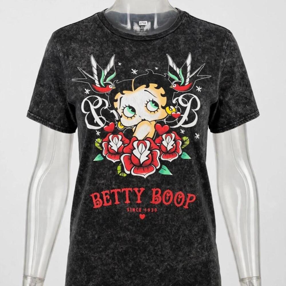 Betty boop black cotton